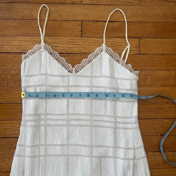 X by NBD Sequined Beaded White Mini Dress -Sz XS - Stunning - Picture 4 of 7